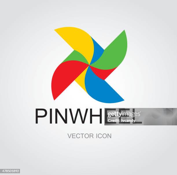 stockillustraties, clipart, cartoons en iconen met pinwheel symbol - the whirligig