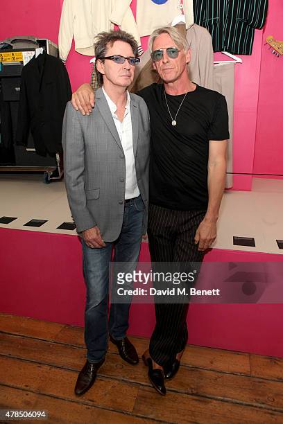 Musicians Bruce Foxton and Paul Weller of The Jam attend the private view of The Jam: About the Young Idea at Somerset House in London on June 25,...