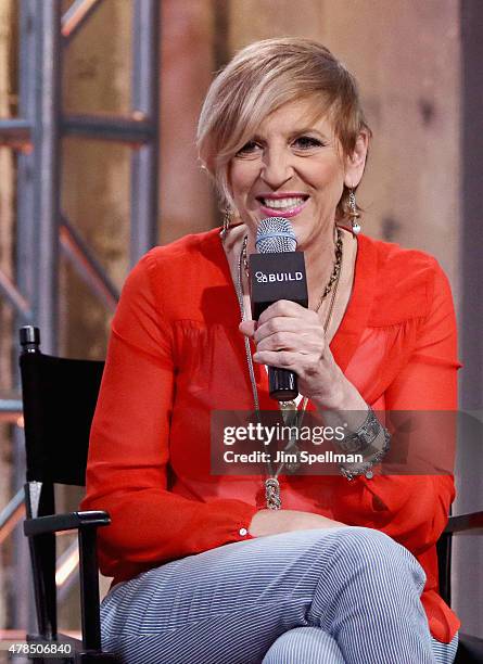 Comedian Lisa Lampanelli attends the AOL BUILD Speaker Series supporting her new special "Back To The Drawing Board" at AOL Studios In New York on...