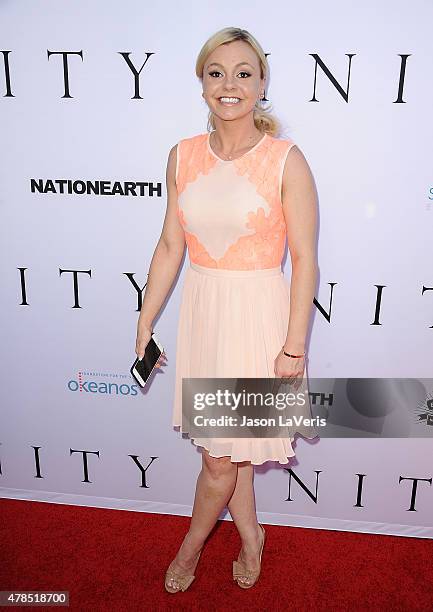 Actress Bree Olson attends the world premiere screening of "Unity" at DGA Theater on June 24, 2015 in Los Angeles, California.