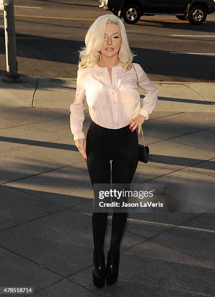 Courtney Stodden attends the world premiere screening of "Unity" at DGA Theater on June 24, 2015 in Los Angeles, California.