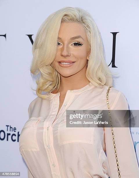 Courtney Stodden attends the world premiere screening of "Unity" at DGA Theater on June 24, 2015 in Los Angeles, California.