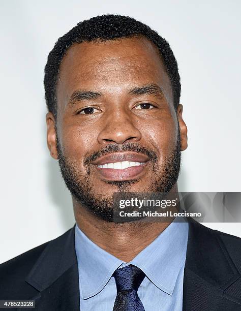Former NBA player Jason Collins attends Logo's "Trailblazer Honors" 2015 at the Cathedral of St. John the Divine on June 25, 2015 in New York City.