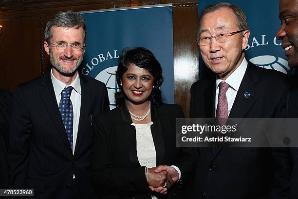 Executive Director, UN Global Compact Georg Kell, President of the Republic of Mauritius, Dr. Ameenah Gurib-Fakim and Secretary-General of the United...