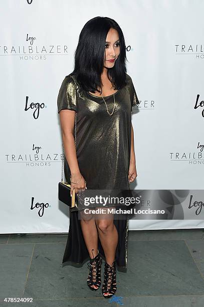 Nicole 'Snookie' Polizzi attends Logo's "Trailblazer Honors" 2015 at the Cathedral of St. John the Divine on June 25, 2015 in New York City.