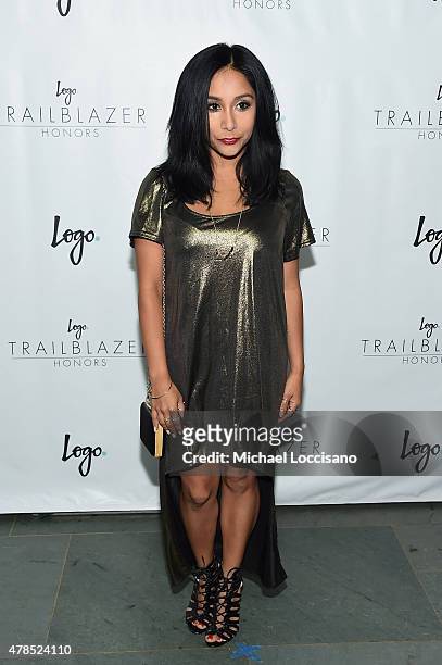 Nicole 'Snookie' Polizzi attends Logo's "Trailblazer Honors" 2015 at the Cathedral of St. John the Divine on June 25, 2015 in New York City.