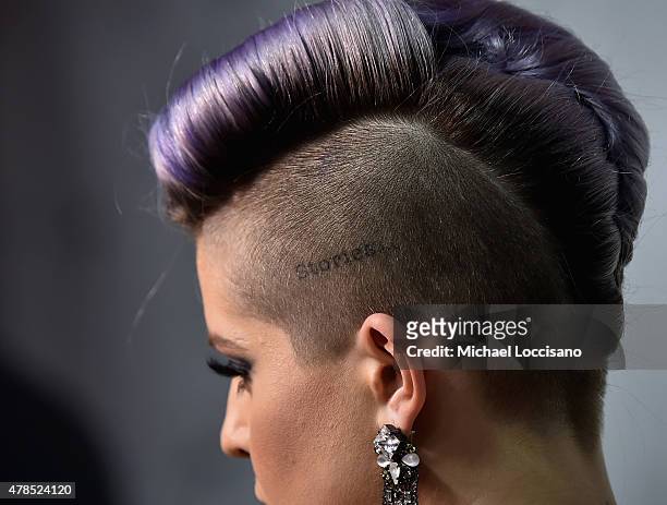 Kelly Osbourne, jewlry detail, attends Logo's "Trailblazer Honors" 2015 at the Cathedral of St. John the Divine on June 25, 2015 in New York City.