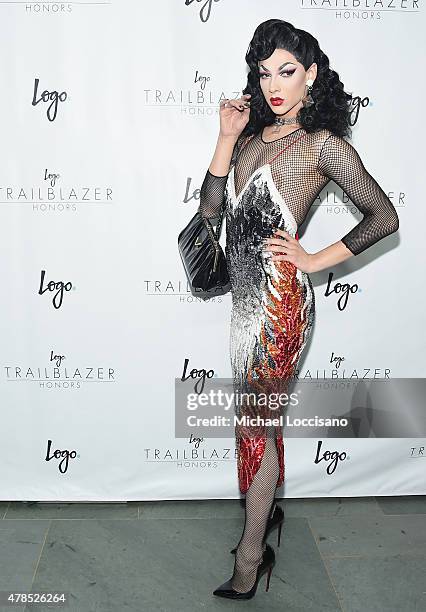 Violet Chachki attends Logo's "Trailblazer Honors" 2015 at the Cathedral of St. John the Divine on June 25, 2015 in New York City.