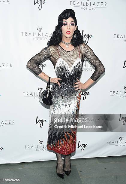 Violet Chachki attends Logo's "Trailblazer Honors" 2015 at the Cathedral of St. John the Divine on June 25, 2015 in New York City.