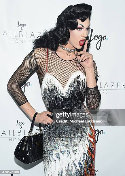 Violet Chachki attends Logo's "Trailblazer Honors" 2015 at the Cathedral of St. John the Divine on June 25, 2015 in New York City.