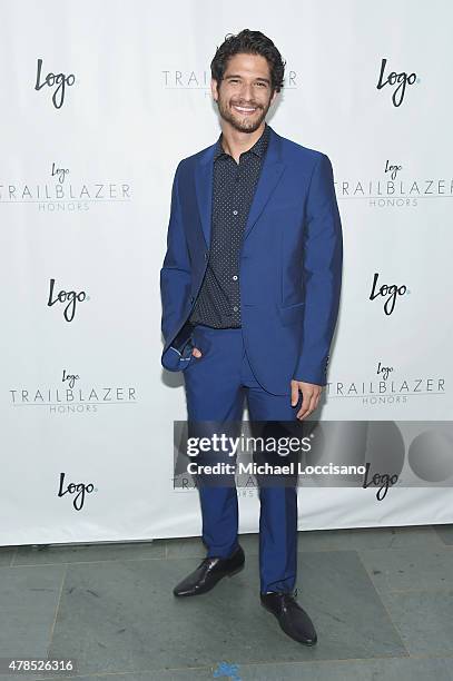 Actor Tyler Posey attends Logo's "Trailblazer Honors" 2015 at the Cathedral of St. John the Divine on June 25, 2015 in New York City.