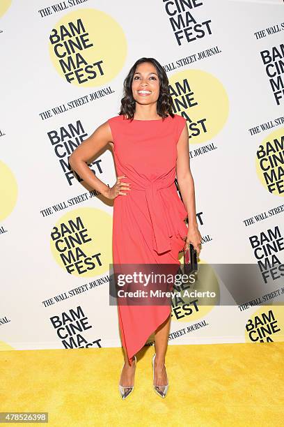 Actress Rosario Dawson attends the "Kids" 20th Anniversary Screening during BAMcinemaFest 2015 at BAM Peter Jay Sharp Building on June 25, 2015 in...