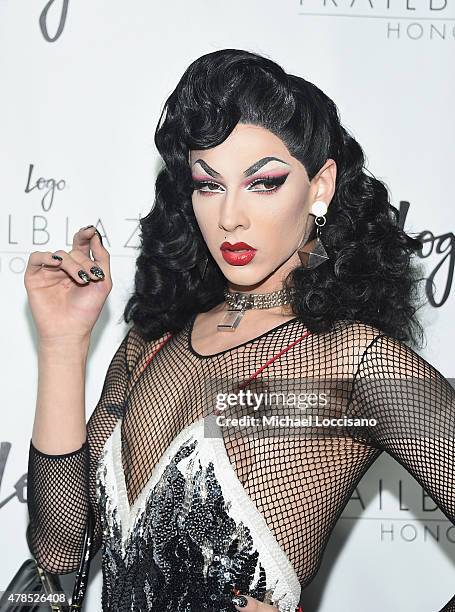 Violet Chachki attends Logo's "Trailblazer Honors" 2015 at the Cathedral of St. John the Divine on June 25, 2015 in New York City.