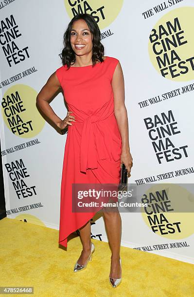 Actress Rosario Dawson attends the "Kids" 20th Anniversary Screening at BAMcinemaFest 2015 at BAM Peter Jay Sharp Building on June 25, 2015 in New...