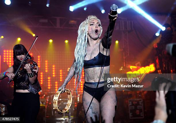 Lady Gaga performs on the Doritos #BoldStage at Stubbs Bar-B-Q in an exclusive performance celebrating her Born This Way Foundation on Thursday,...