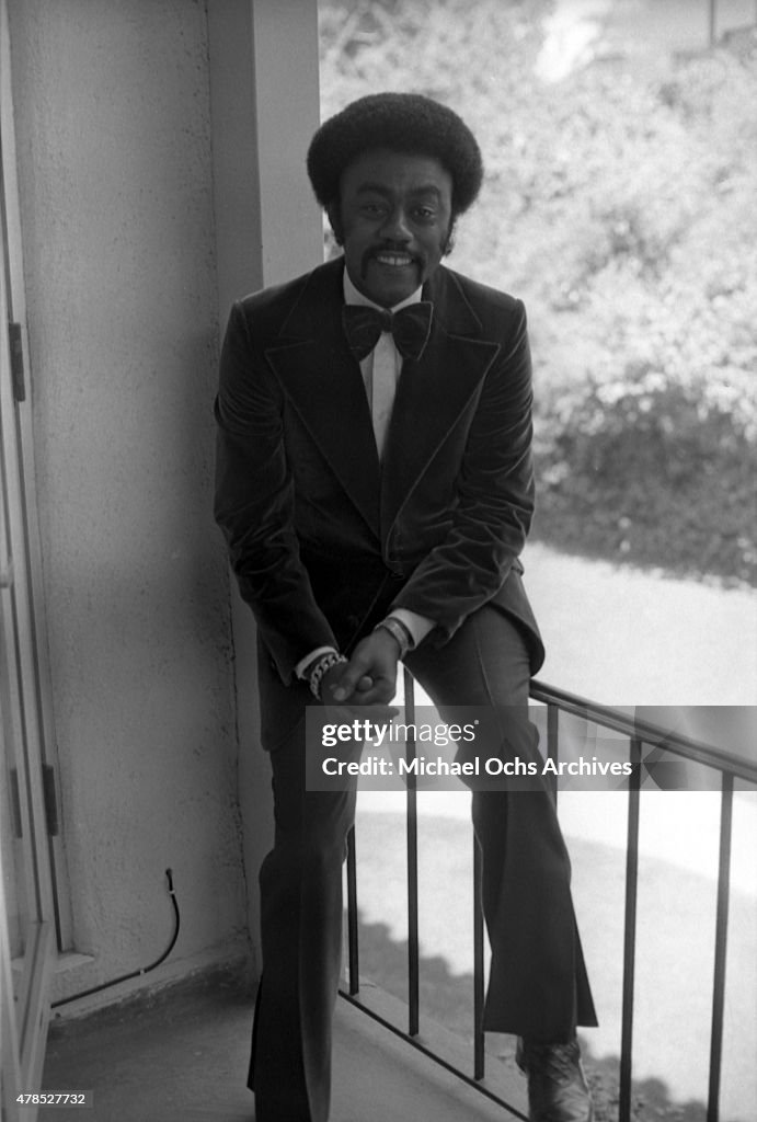 Johnny Singer Soul singer Johnnie Taylor poses for a portrait on September 29, 1973 ...