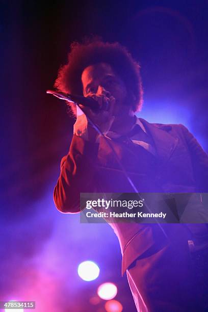 Recording artist Boots Riley performs onstage at the USPS Hendrix Stamp Event + Los Lonely Boys during the 2014 SXSW Music, Film + Interactive at...