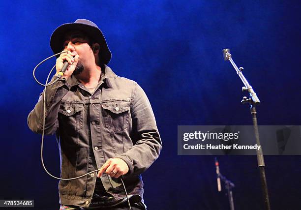 Singer Chino Moreno of The Deftones performs onstage at the USPS Hendrix Stamp Event + Los Lonely Boys during the 2014 SXSW Music, Film + Interactive...