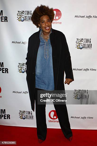 Singer/actress Macy Gray attends the premiere screening and cocktail reception of the Lifetime original movie "The Grim Sleeper" at American Film...