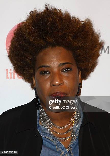 Singer/actress Macy Gray attends the premiere screening and cocktail reception of the Lifetime original movie "The Grim Sleeper" at American Film...