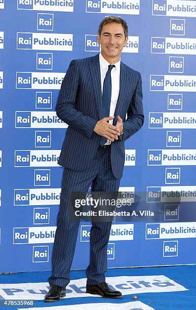 Marco Liorni attends RAI Yearly TV Show Schedule at Villa Piccolomini on June 25, 2015 in Rome, Italy.