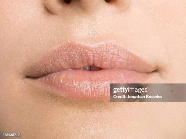 female lips, natural, close up - pure stock pictures, royalty-free photos & images