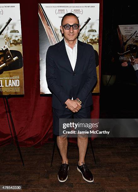Gilles Mendel attends Seth Meyers with the Orchard and the Cinema Society Host a Special Screening of "Cartel Land" at Tribeca Grand Hotel on June...