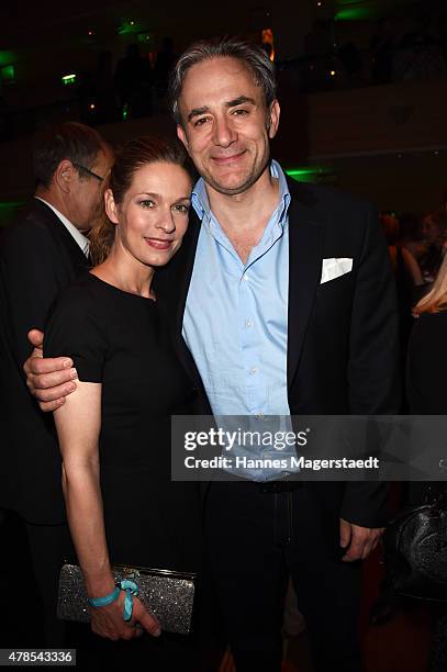 Lisa Martinek and Giulio Ricciarelli attend the Opening Night of the Munich Film Festival 2015 at Bayerischer Hof on June 25, 2015 in Munich, Germany.