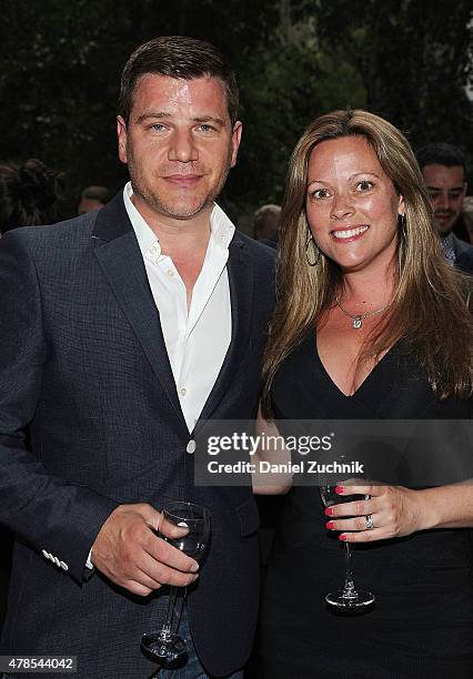 Tom Murro and wife Kelly Murro attend the 2015 MoMA PS1 Benefit Gala at MoMA PS.1 on June 25, 2015 in New York City.