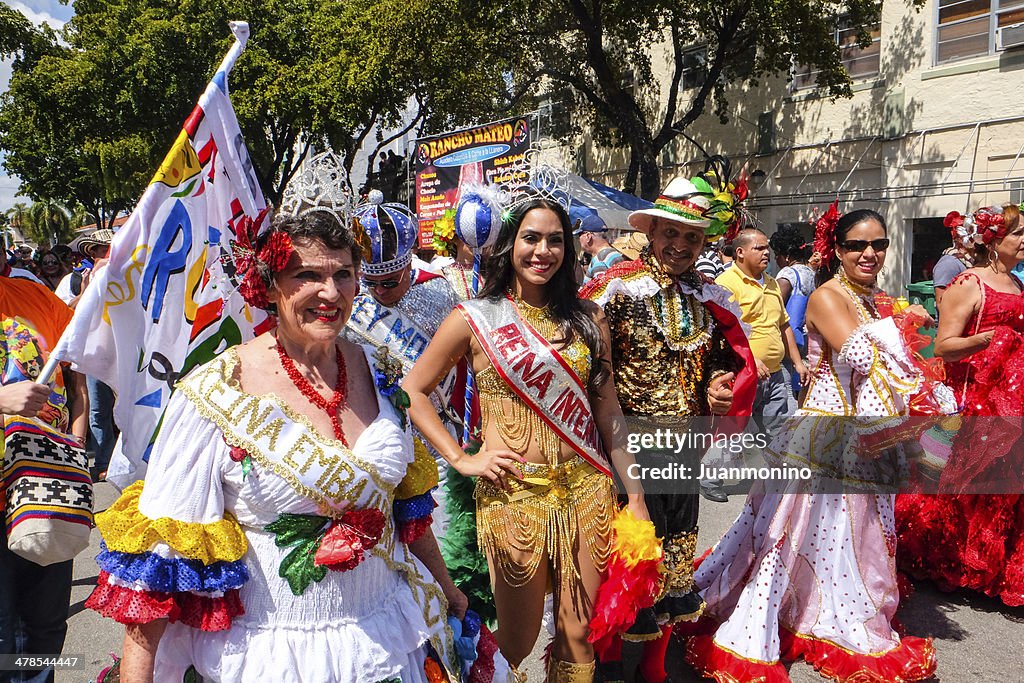 Beauty Queens at Calle Ocho Festival