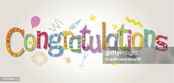congratulations - congratulating stock illustrations