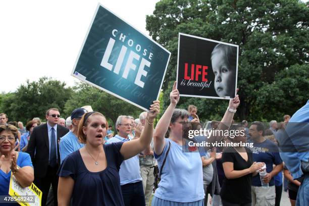 austin, texas aborto discussione, luglio 2013 - antiabortista foto e immagini stock