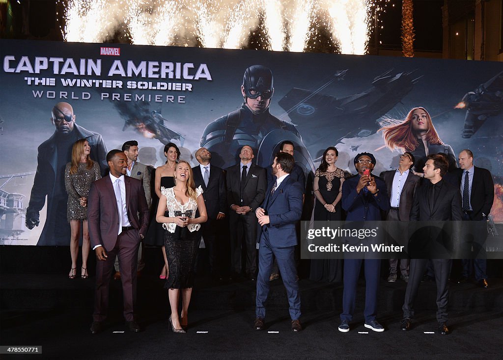 Premiere Of Marvel's "Captain America: The Winter Soldier" - Red Carpet