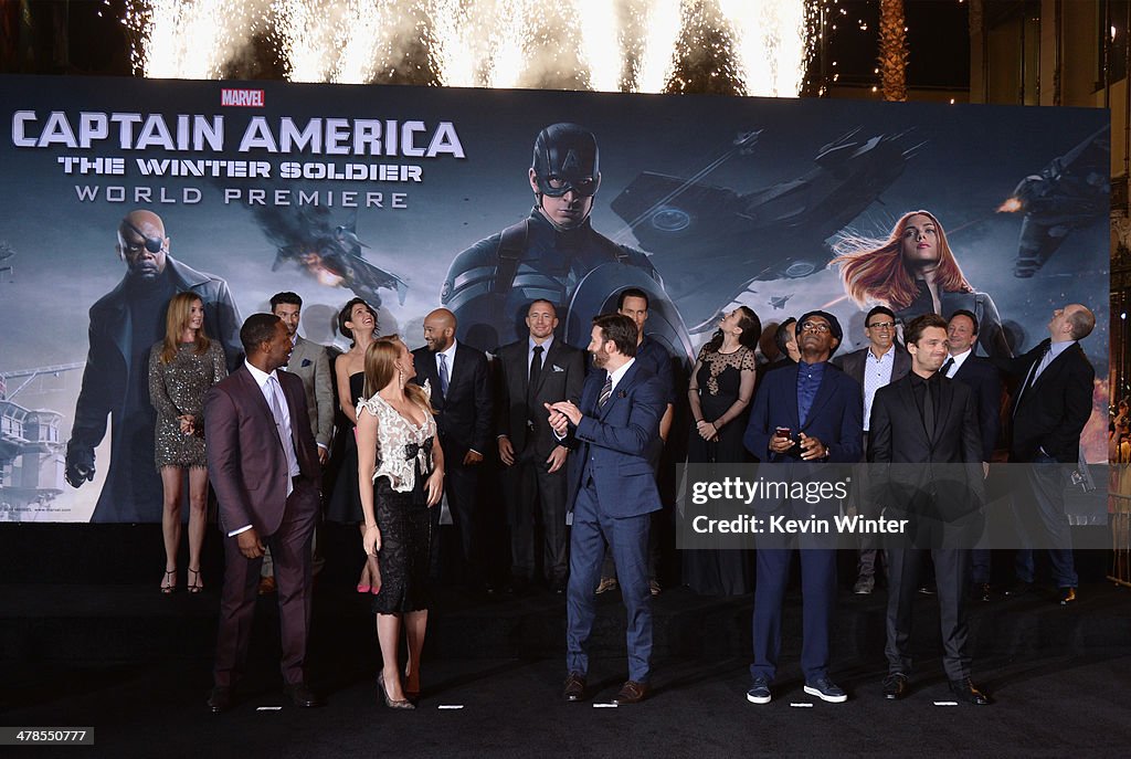 Premiere Of Marvel's "Captain America: The Winter Soldier" - Red Carpet