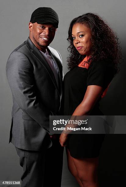 Sway Calloway and Kiyomi Calloway attend Logo's "Trailblazer Honors" 2015 at the Cathedral of St. John the Divine on June 25, 2015 in New York City.