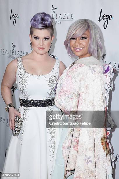 Kelly Osbourne and Raven Symone attend Logo TV's "Trailblazers" at the Cathedral of St. John the Divine on June 25, 2015 in New York City.