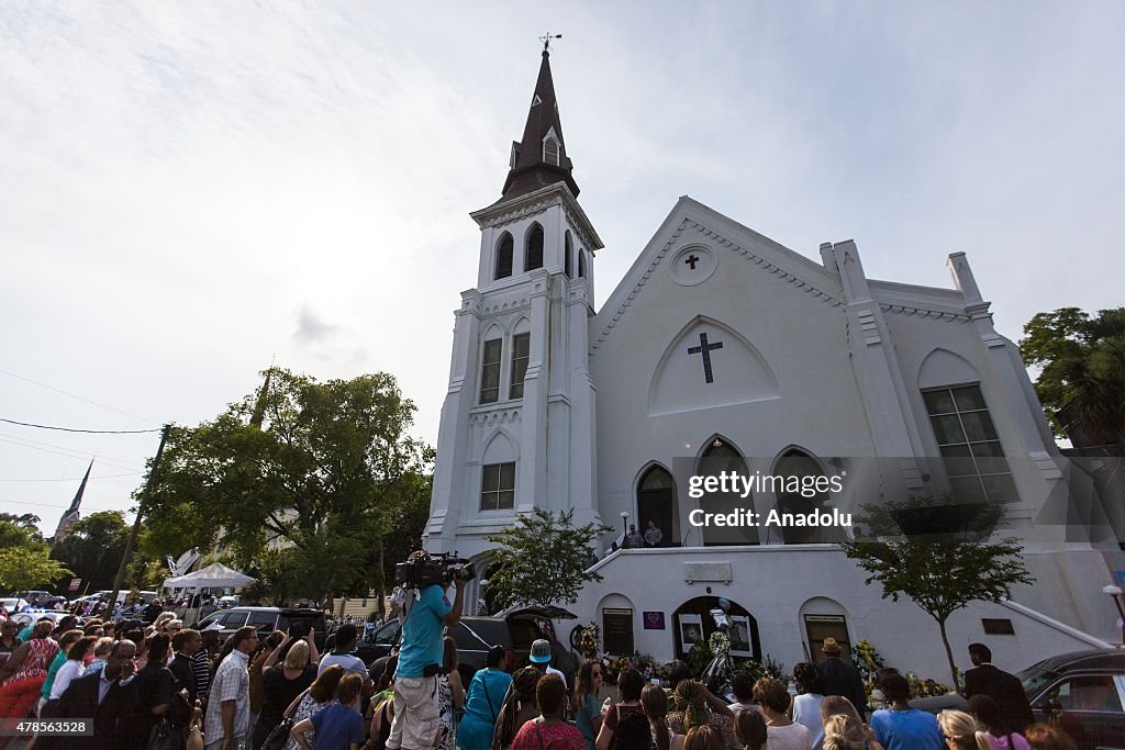 Reverend Clementa Pinckney Viewing at Emanuel AME Church