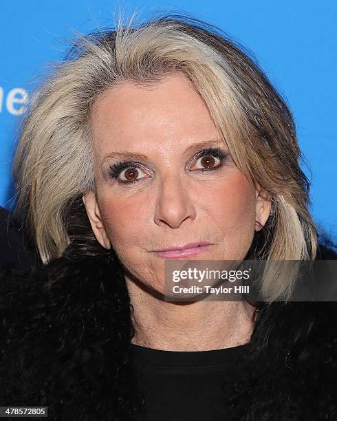 Sheila Nevins attends the "Paycheck To Paycheck: The Life And Times Of Katrina Gilbert" premiere at HBO Theater on March 13, 2014 in New York City.