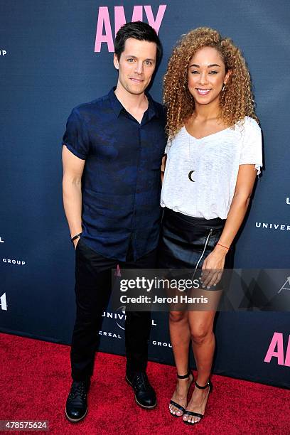 Nick Jandl and Chaley Rose attend the Premiere Of A24 Films 'Amy' at ArcLight Cinemas on June 25, 2015 in Hollywood, California.