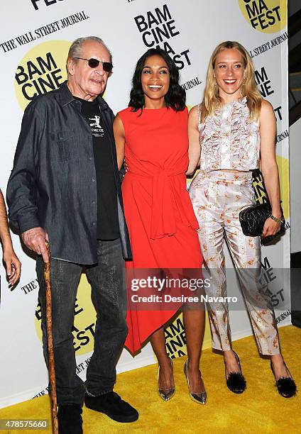 Director Larry Clark with actresses Rosario Dawson and Chloe Sevigny attend BAMcinemaFest 2015 'Kids' 20th Anniversary Screening at BAM Peter Jay...