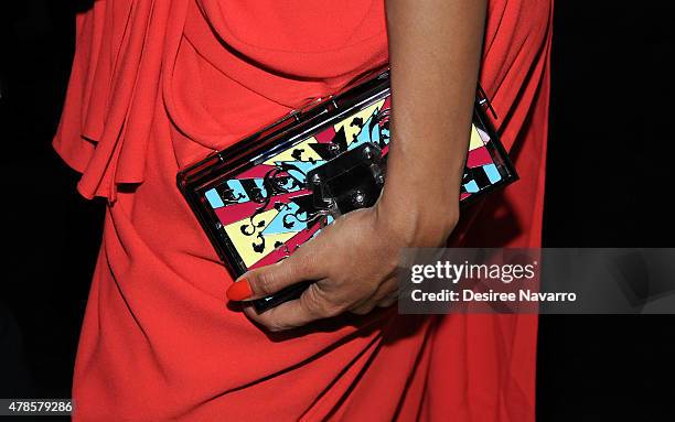 Actress Rosario Dawson, clutch detail, attends BAMcinemaFest 2015 'Kids' 20th Anniversary Screening at BAM Peter Jay Sharp Building on June 25, 2015...