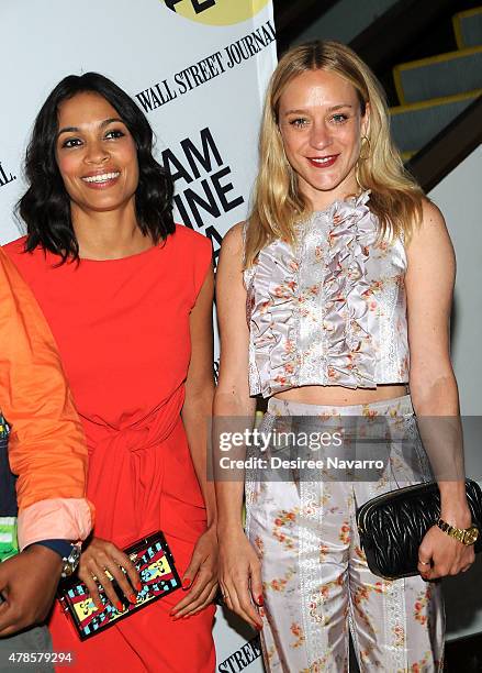 Actresses Rosario Dawson and Chloe Sevigny attend BAMcinemaFest 2015 'Kids' 20th Anniversary Screening at BAM Peter Jay Sharp Building on June 25,...