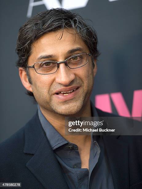 Director Asif Kapadia arrives at the premiere of A24 Films "Amy" at ArcLight Cinemas on June 25, 2015 in Hollywood, California.