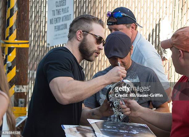 Jai Courtney is seen at the 'Jimmy Kimmel Live!' show on June 25, 2015 in Los Angeles, California.