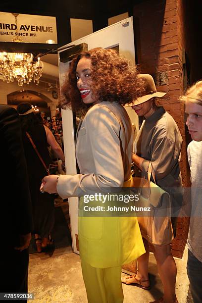 Solange Knowles attends NYC Pride and Kiehl's Since 1851 Pride Week 2015 celebration at Kiehl's Since 1851 Flagship Store on June 25 in New York, New...