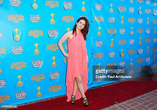 Actress Magda Apanowicz attends the 41st annual Saturn Awards at The Castaway on June 25, 2015 in Burbank, California.