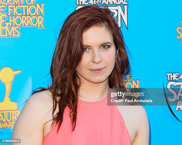 Actress Magda Apanowicz attends the 41st annual Saturn Awards at The Castaway on June 25, 2015 in Burbank, California.