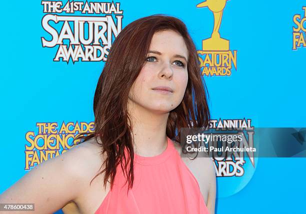 Actress Magda Apanowicz attends the 41st annual Saturn Awards at The Castaway on June 25, 2015 in Burbank, California.