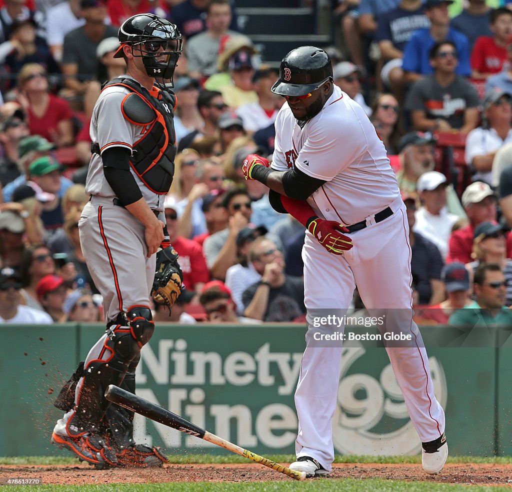 Boston Red Sox Vs. Baltimore Orioles At Fenway Park