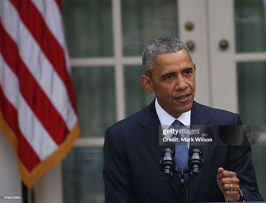 President Obama Speaks On Supreme Court Ruling In Favor Of Gay Marriage